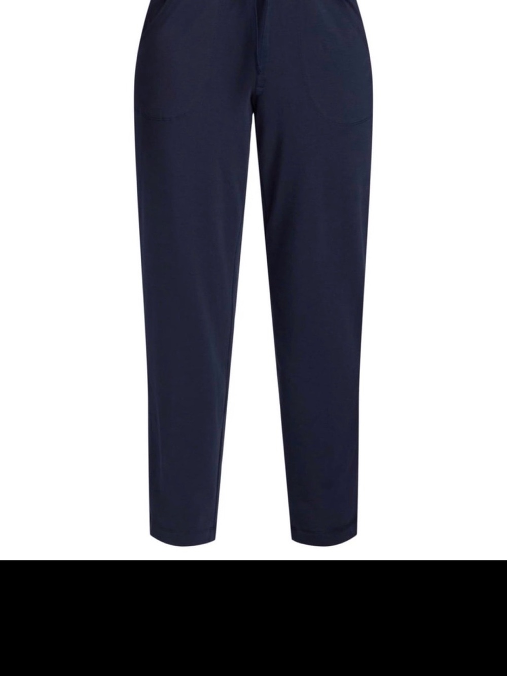 Athletic Works Drawstring Knit Pants Navy Blue LP